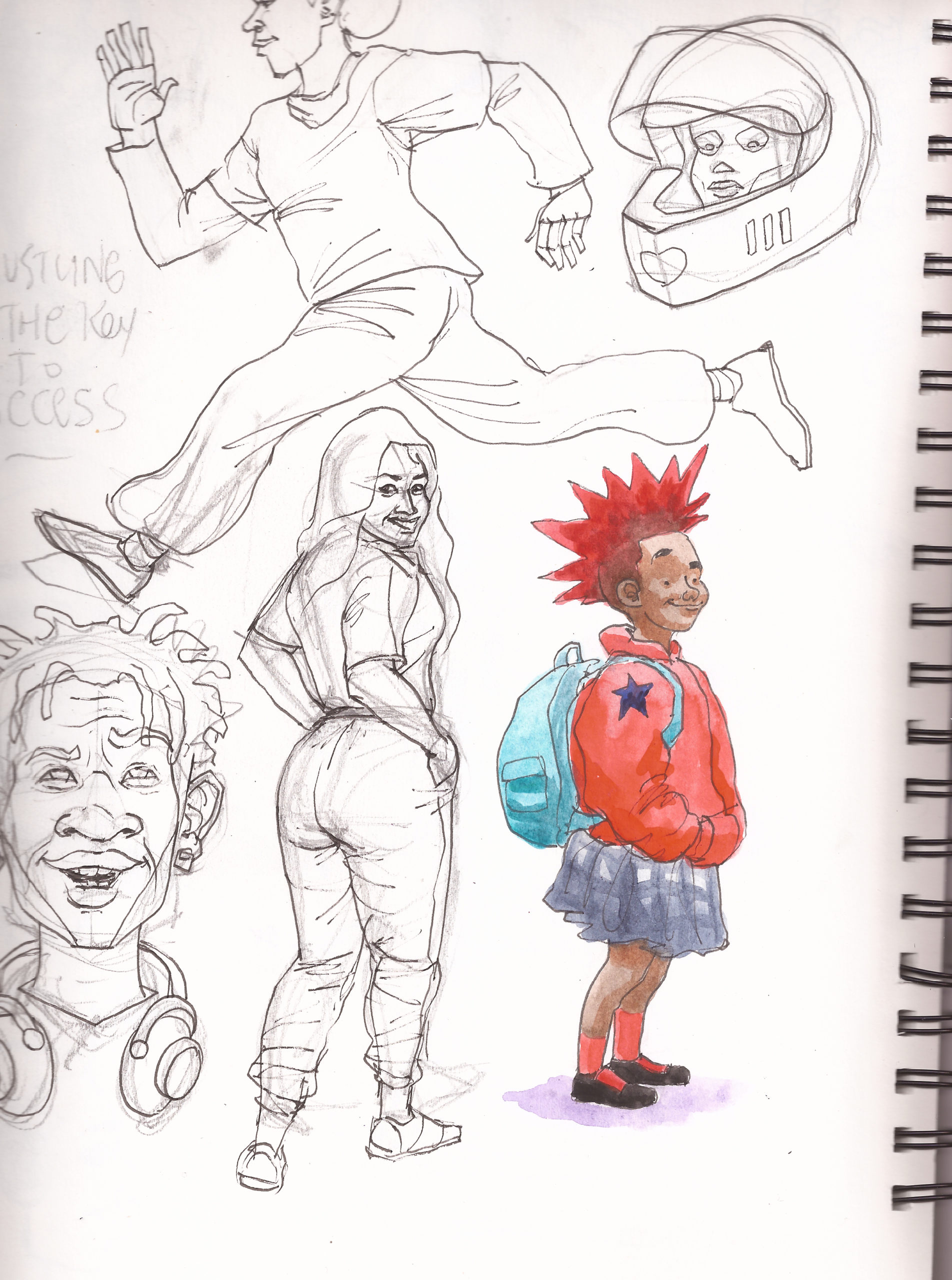 The page from my sketchbook